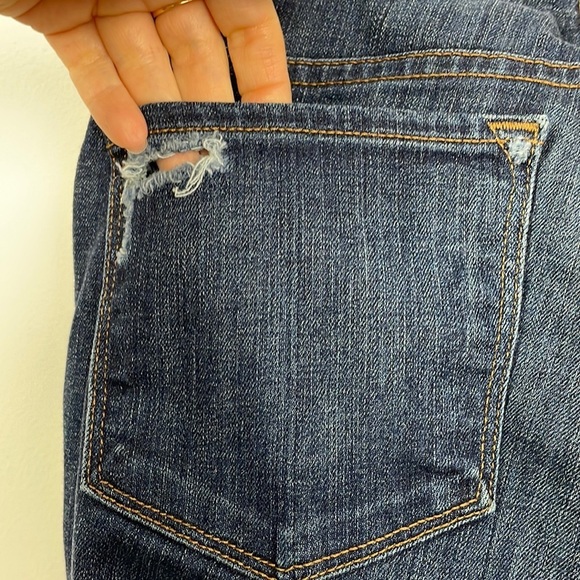 J Brand Mid Rise Rails Straight Leg Jean Women's 30 Ankle Distressed Norfolk - Picture 12 of 16